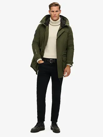 SUPERDRY | Parka CITY PADDED | dunkelgrün
